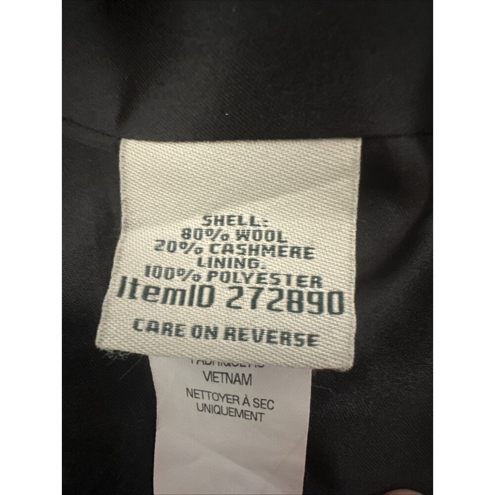 Vintage L.L .Bean Wool Cashmere Gray Tweed Jacket Coat Size 18R - Picture 10 of 11